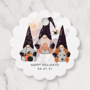 Étiquettes Cadeau Balises Favoriser Gnomes Halloween