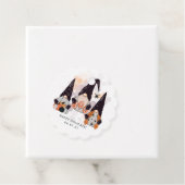 Étiquettes Cadeau Balises Favoriser Gnomes Halloween (En situation)