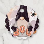 Étiquettes Cadeau Balises Favoriser Gnomes Halloween (Dos)
