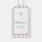 Étiquettes-cadeau Balises Favoriser Rectangle de golf rose (Devant)