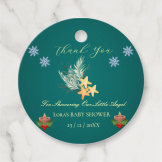 Étiquettes Cadeau Balises favorites du Baby shower Pine Star personn