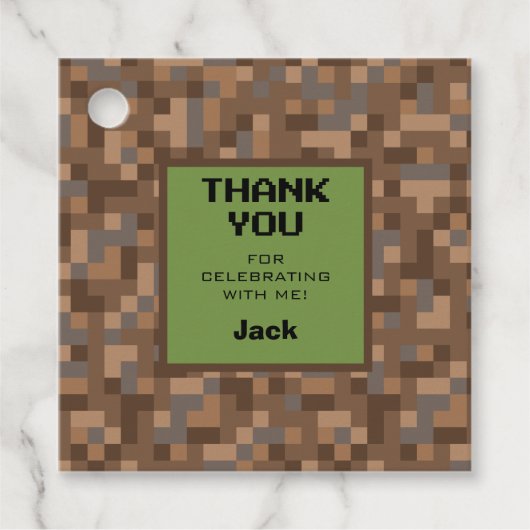 Étiquettes Cadeau Balises favorites du jeu vidéo (Devant)