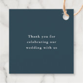 Étiquettes Cadeau Balises Favorites du Merci Mariage de script simpl (Dos)