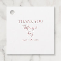 Balises favorites du Merci or Rose simple et éléga