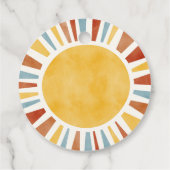 Étiquettes Cadeau Balises favorites du Merci Sun Boho (Dos)