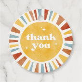 Étiquettes Cadeau Balises favorites du Merci Sun Boho (Devant)