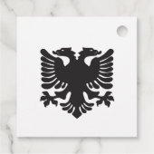 Étiquettes Cadeau Balises favorites du parti Aigle albanais noir et (Dos)
