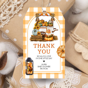 Étiquettes-cadeau Balises Favour du Baby shower Citrouille localemen