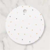 Étiquettes Cadeau Balises Fête d'anniversaire du véhicule de constru (Dos)