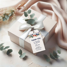 Balises Fleur Baby shower Faveur — Merci personnal