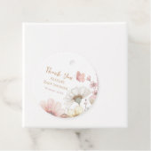 Étiquettes Cadeau Balises Fleur d'aquarelle (En situation)