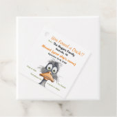 Étiquettes Cadeau Balises Funny Cruising Duck (En situation)