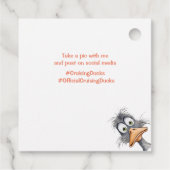 Étiquettes Cadeau Balises Funny Cruising Duck (Dos)