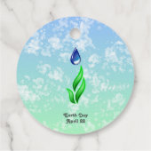 Étiquettes Cadeau Balises jour des terres Favoriser (Dos)