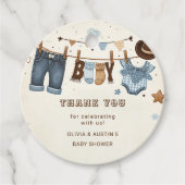 Étiquettes Cadeau Balises Merci (Devant)