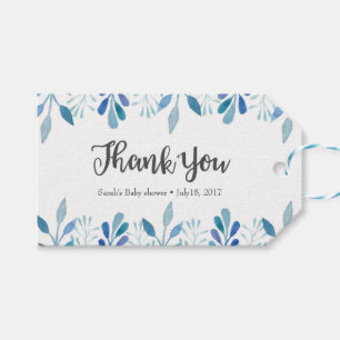 Étiquettes-cadeau Balises Merci   Balises de préférence   Aquarelle 