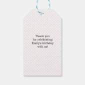 Étiquettes-cadeau Balises Merci | Balises de préférence | Crème glac (Dos)