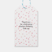 Étiquettes-cadeau Balises Merci | Balises de préférence | Pink popsi (Dos)