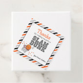 Étiquettes Cadeau Balises Merci | Basketball Anniversaire Favoriser  (En situation)