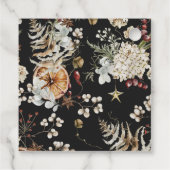 Étiquettes Cadeau Balises Noir Fête (Dos)