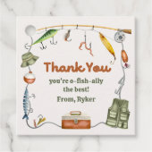 Étiquettes Cadeau Balises préférées de la partie de pêche (Devant)