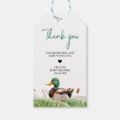 Étiquettes-cadeau Balises préférées du Baby shower Mallard Duck (Devant)