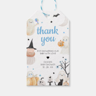 Étiquettes-cadeau Balises préférées du petit Baby shower Halloween