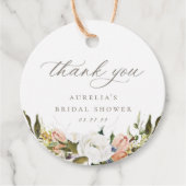 Étiquettes Cadeau Balises vintages de Merci floral (Devant)