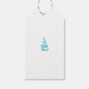 Étiquettes-cadeau Ball Blue, Medium Turquoise design décoratif