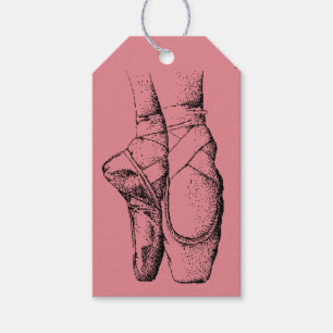 Étiquettes-cadeau Ballerina Slippers Ballet Anniversaire Tags cadeau