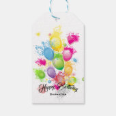 Étiquettes-cadeau Ballons d'anniversaire (Dos)