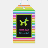 ÉTIQUETTES-CADEAU BALLONS D'ANNIVERSAIRE DE NEON (Dos)