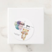 Étiquettes Cadeau Ballons d'ours en peluche - merci (En situation)
