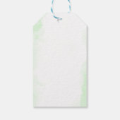 Étiquettes-cadeau Ballons verts hydrangea rose floral (Dos)