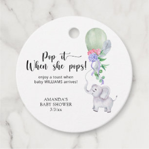 Étiquettes Cadeau Balloon et Eléphant - pop! quand elle pop