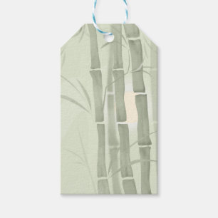 Étiquettes-cadeau Bamboo vert