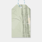 Étiquettes-cadeau Bamboo vert (Dos)
