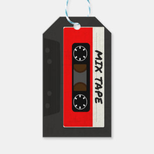 Étiquettes-cadeau Bande De Mix Rouges - Années 80 Et 90 Cadeaux Ins