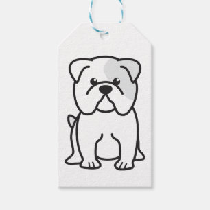 Étiquettes-cadeau Bande dessinée de bouledogue