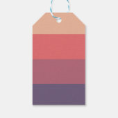Étiquettes-cadeau Bandes de couleur automne - (Dos)