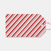 Étiquettes-cadeau Bandes sucres de canne (Devant (Horizontal))