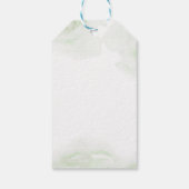 Étiquettes-cadeau Baptême Bébé Confettis Or Aquarelle (Dos)