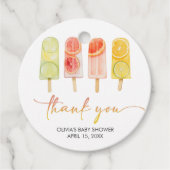 Étiquettes Cadeau Baptême Bébé Sucette Prête à Éclater (Devant)