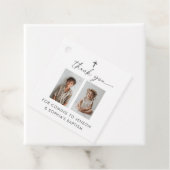 Étiquettes Cadeau Baptême conjoint 2 photo (En situation)