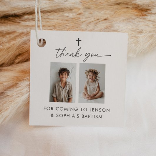 Étiquettes Cadeau Baptême conjoint 2 photo