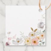 Étiquettes Cadeau Baptême de l'arc fleur sauvage (Dos)