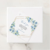 Étiquettes Cadeau Baptême des garçons bleus (En situation)