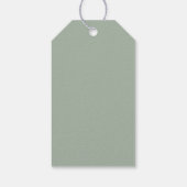 Étiquettes-cadeau Baptême Fille Fleur sauvage Printemps Baptême Favo (Dos)