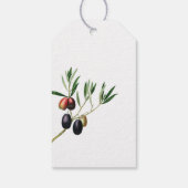 Étiquettes-cadeau Baptême orthodoxe grec Olives Verdure (Dos)