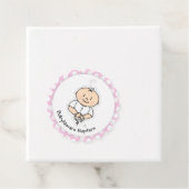 Étiquettes Cadeau Baptère cadeau Baptême mignonne - Bébé en dessin (En situation)
